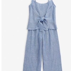 NWT Appaman Canopy Stripe Blue Jumpsuit